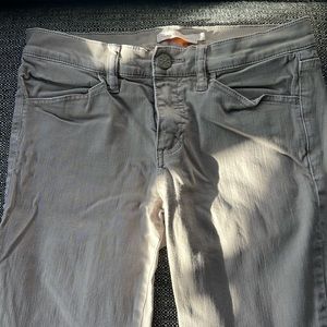 Tory Burch light Khaki pants with button ankle detail